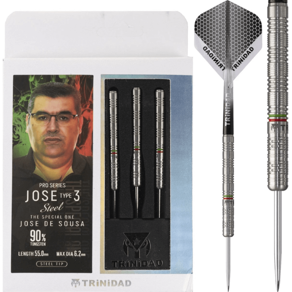 ลูกดอกปลายเหล็ก TRINIDAD JOSE TYPE 3 STEEL DARTS 22G_0